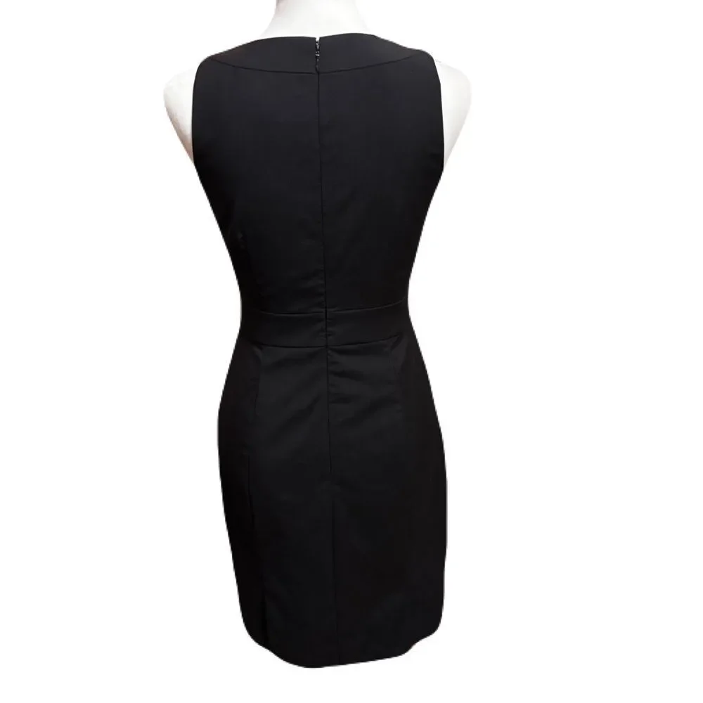 J. Crew Sleeveless Wool Black Sheath Dress | EUC | 2P | Chic
